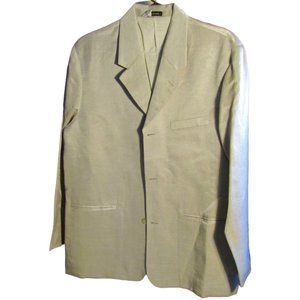 Reunion Beige Linen Blend Men's Jacket Blazer